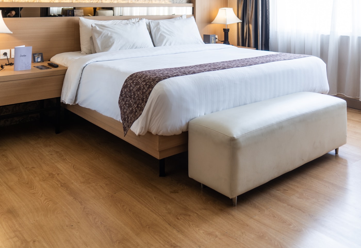 A corporate hotel room ready for a visiting team