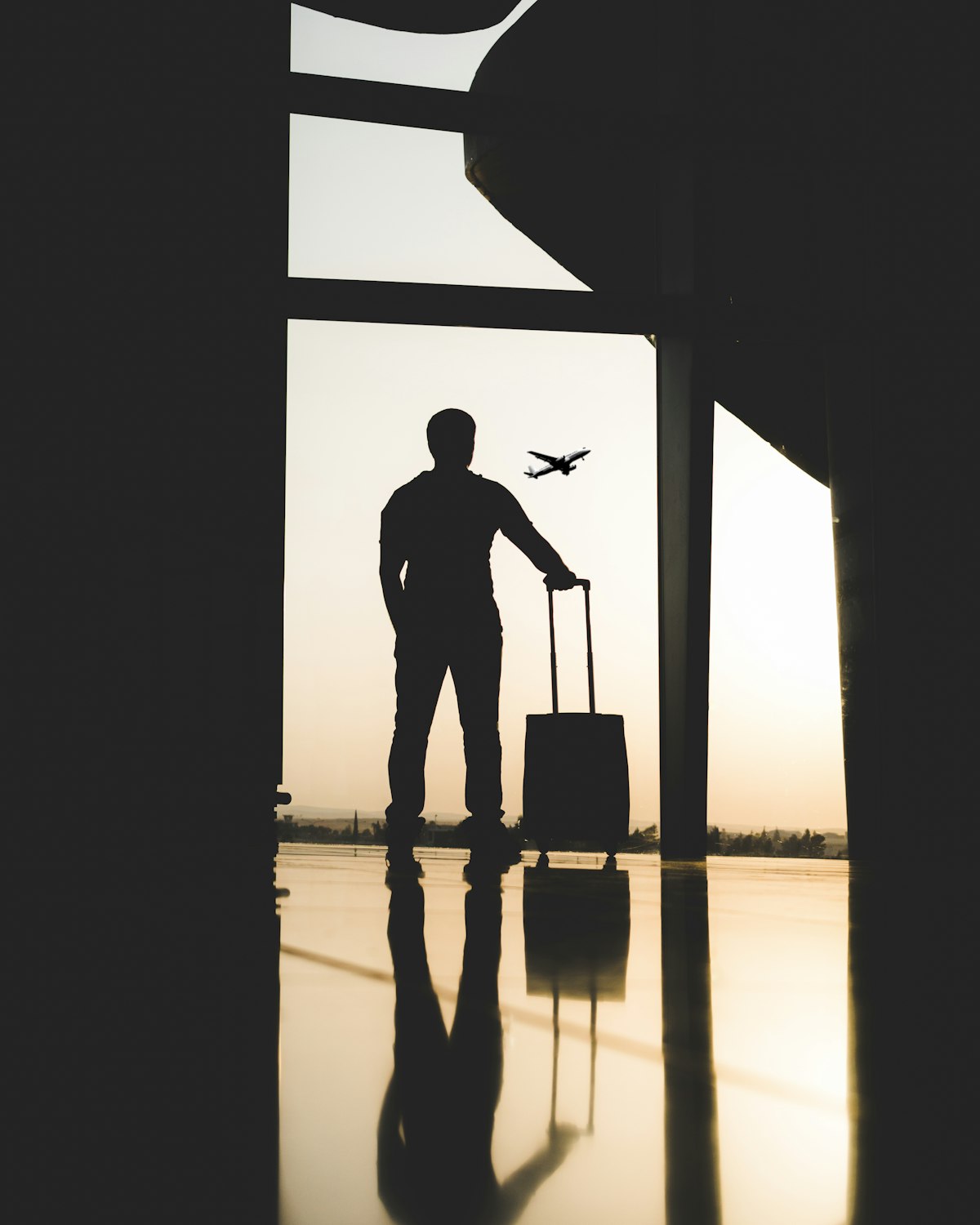 An executive travelling for work